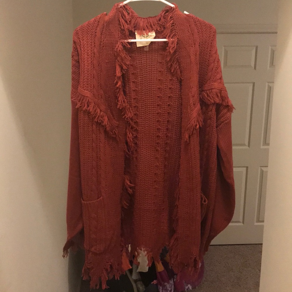 Frilly cardigan